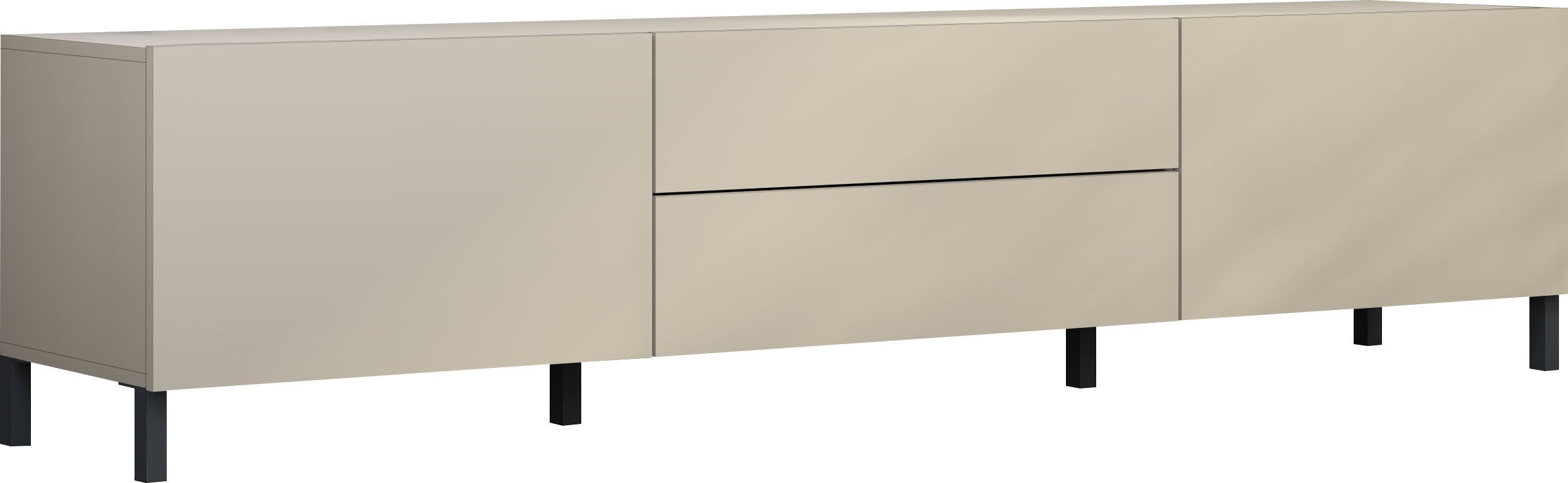 borchardt Möbel Lowboard "Sophia, Breite 200 cm, 2 Klappen, 2 Schubkästen, günstig online kaufen