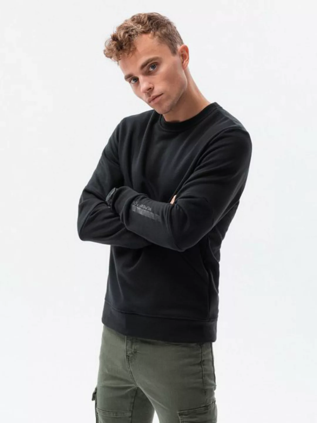 OMBRE Sweatshirt Herren-Sweatshirt mit einer Reißverschlusstasche günstig online kaufen