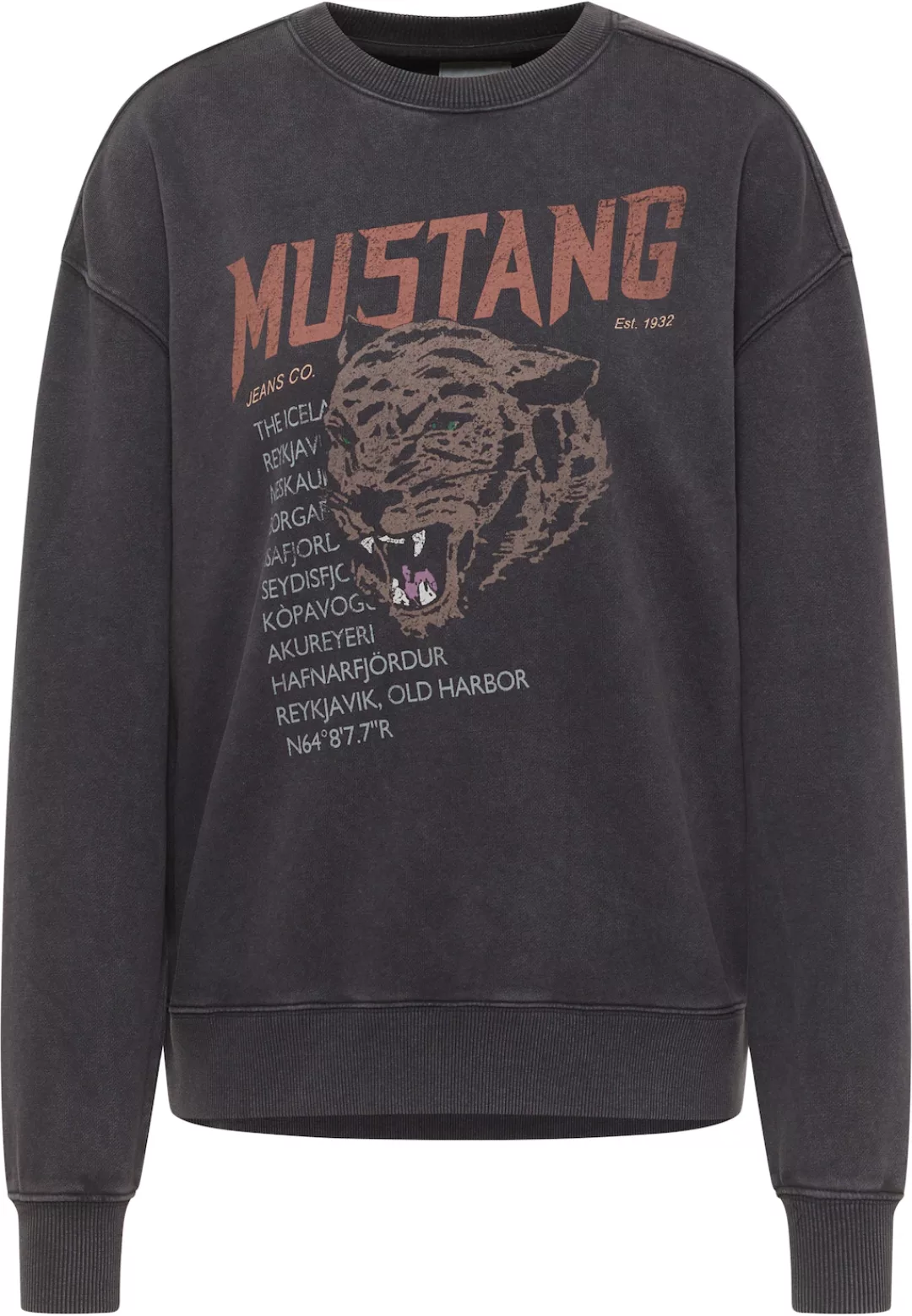 MUSTANG Sweatshirt "Style Salida", mit Frontprint günstig online kaufen