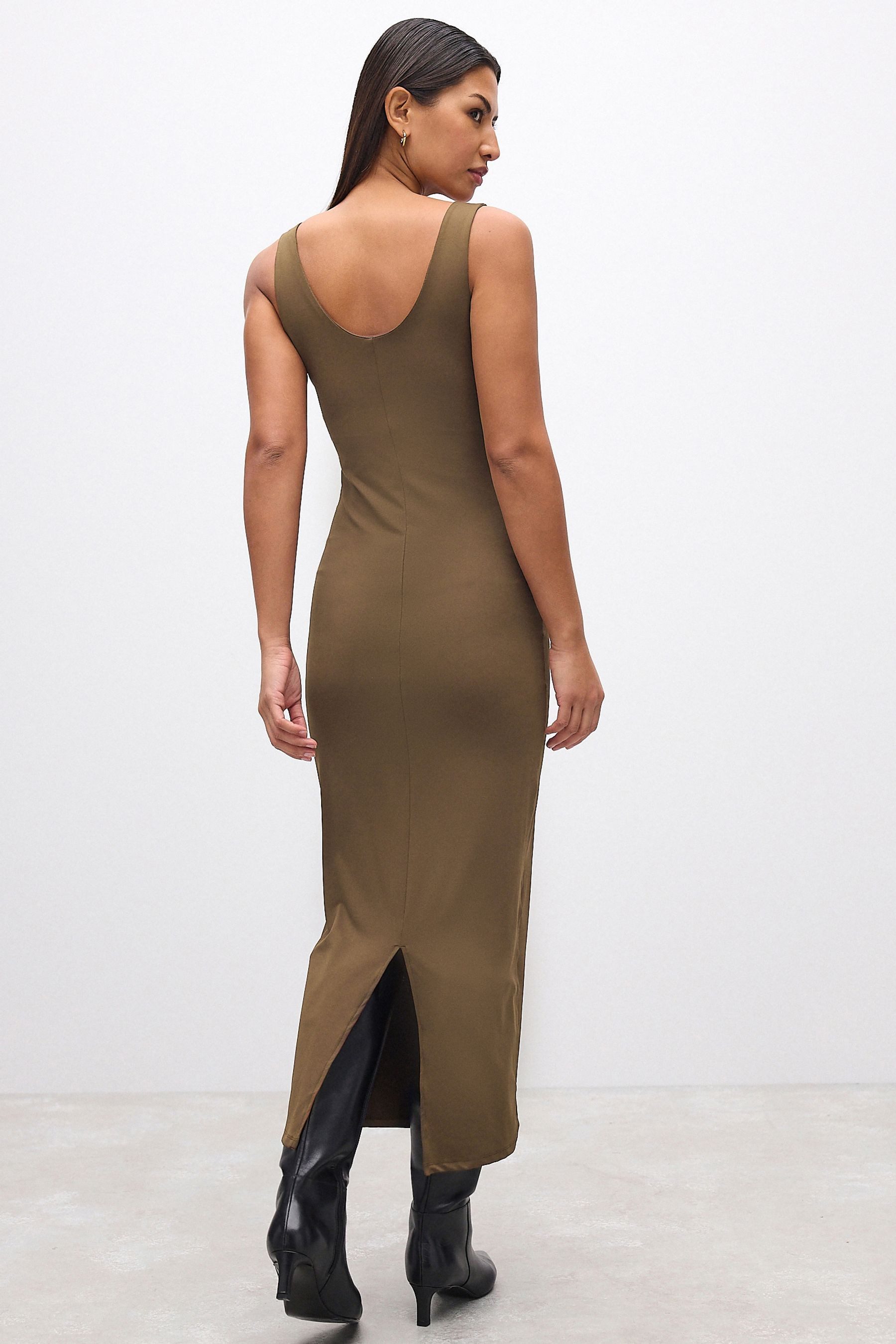 Next Midikleid Ärmelloses Bodycon-Midikleid aus weichem günstig online kaufen