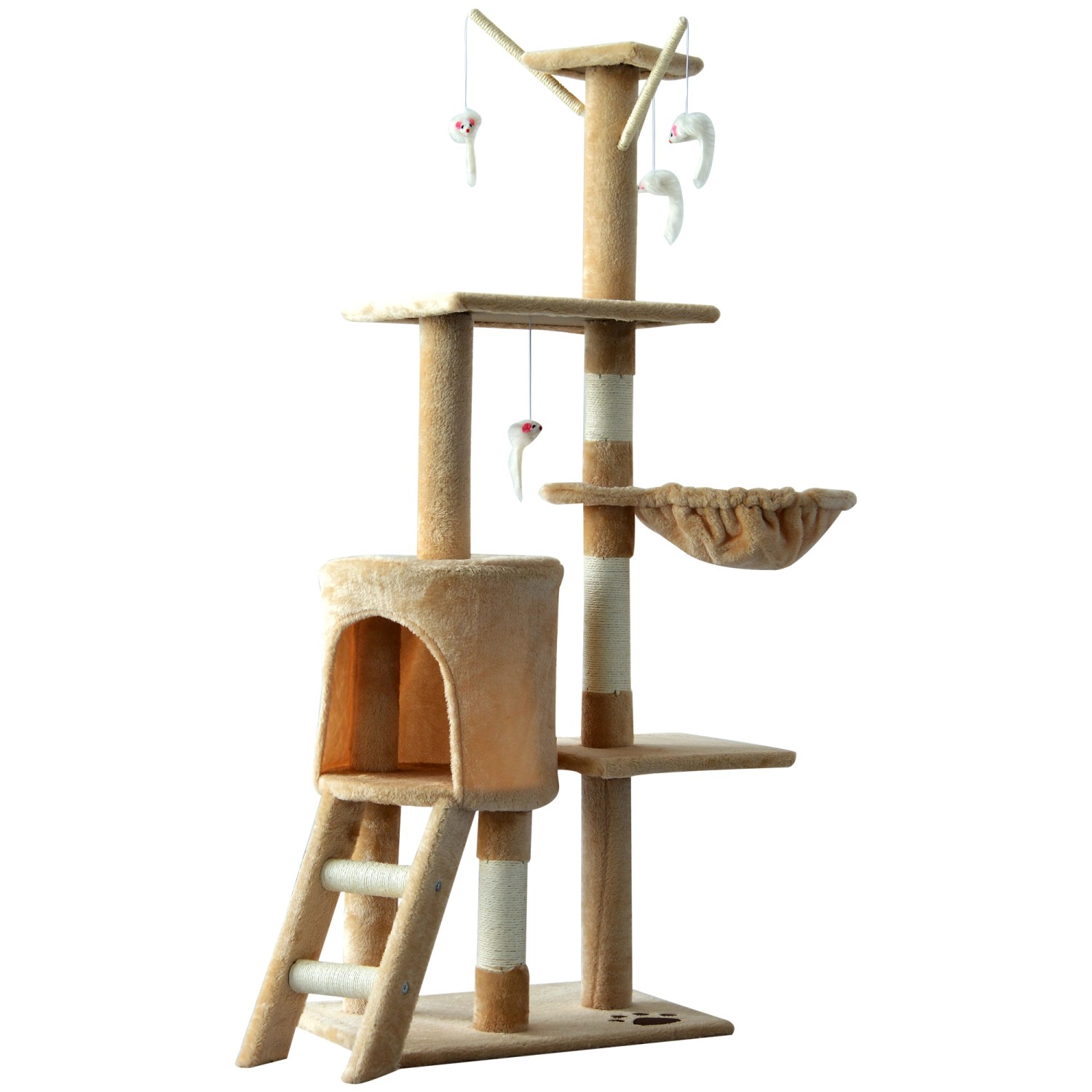 PawHut Kratzbaum Katzenkratzbaum Kletterbaum Katze Treppe günstig online kaufen