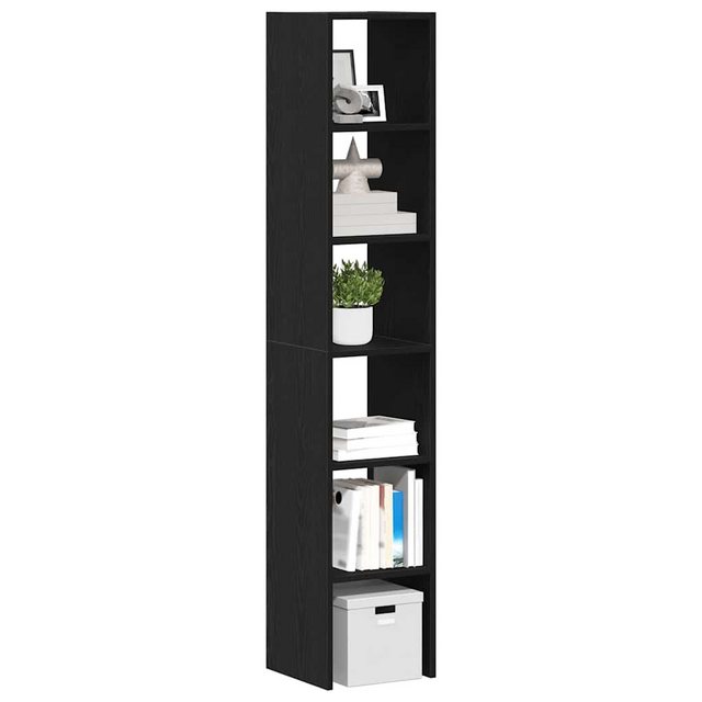 vidaXL Aktenschrank Bücherregale 2 Stk Stapelbar Schwarz Eichen-Optik 30x30 günstig online kaufen