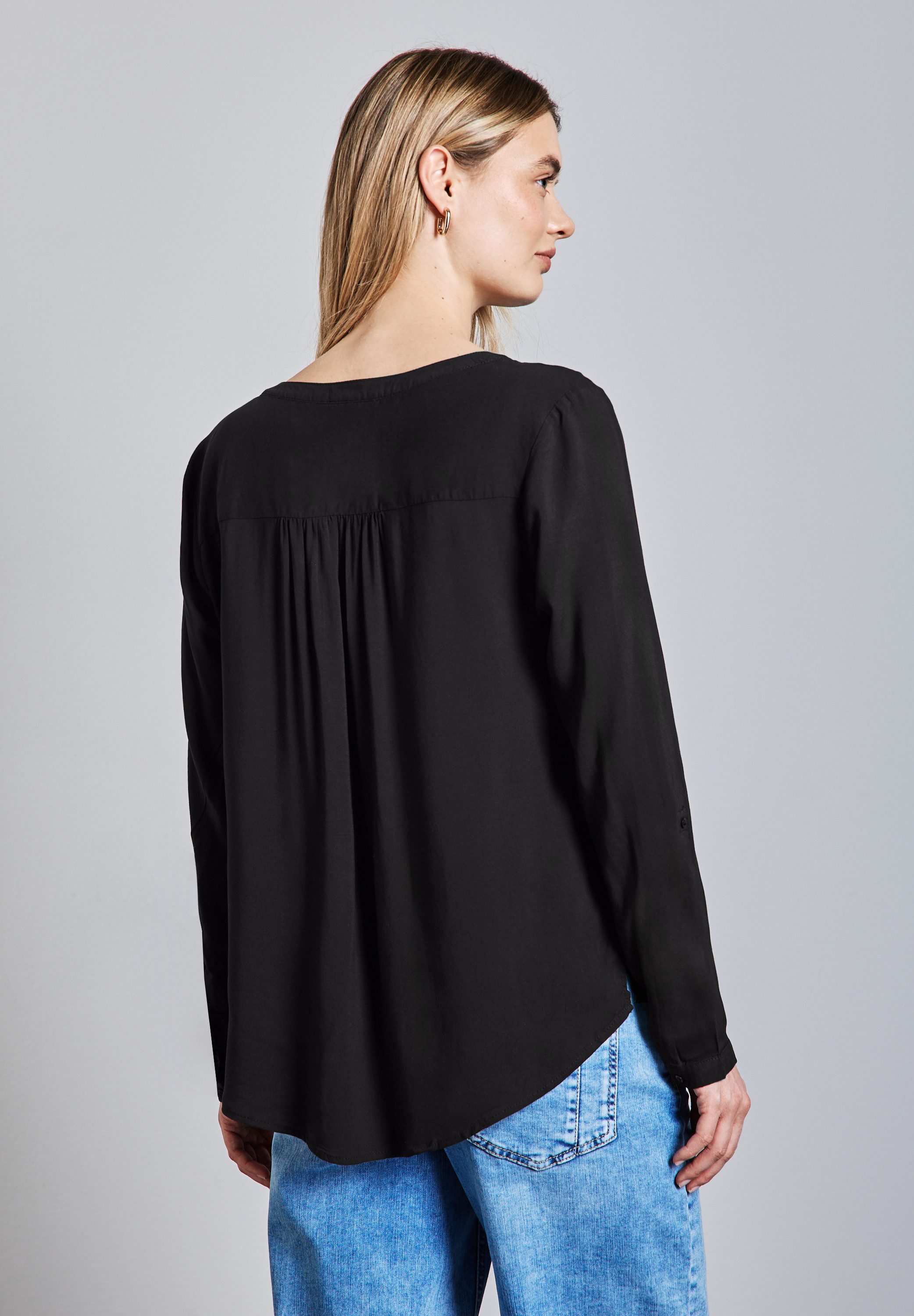 STREET ONE Langarmbluse, aus softer Viskose günstig online kaufen
