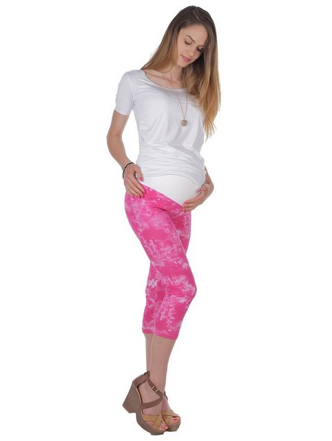 YESET Caprihose Umstand Capri Muster Leggings Umstandsleggings gekämmte Bau günstig online kaufen