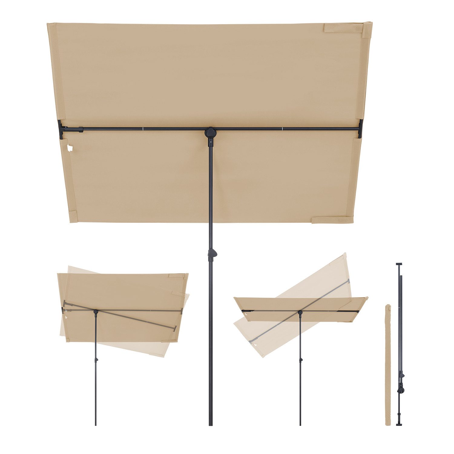 Sekey Balkonschirm 180 x 130 cm günstig online kaufen
