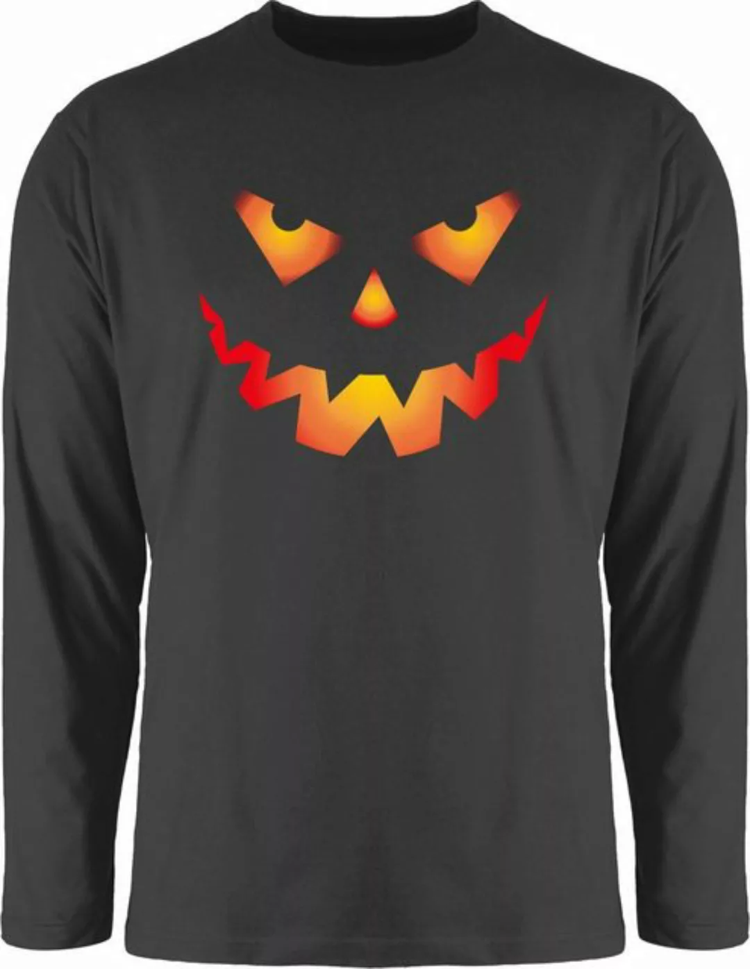 Shirtracer Rundhalsshirt Halloween Kürbis Gesicht Gruseliger Kürbisgesicht günstig online kaufen