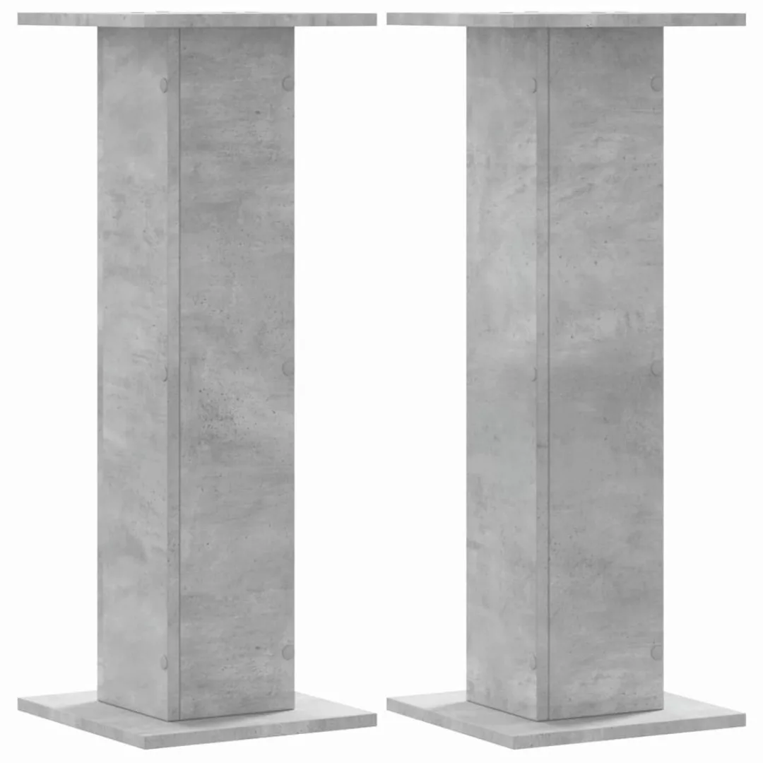 vidaXL Blumenständer Pflanzenständer 2 Stk. Betongrau günstig online kaufen