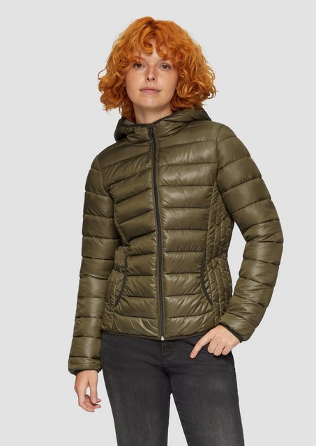 QS Outdoorjacke Leicht wattierte Steppjacke mit Kapuze günstig online kaufen