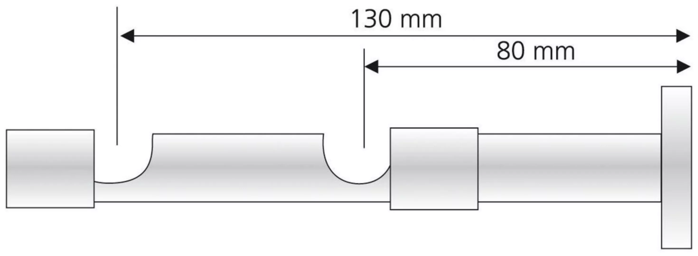 Liedeco Doppelträger, (1 St.), für Gardinenstangen Ø 16 mm günstig online kaufen