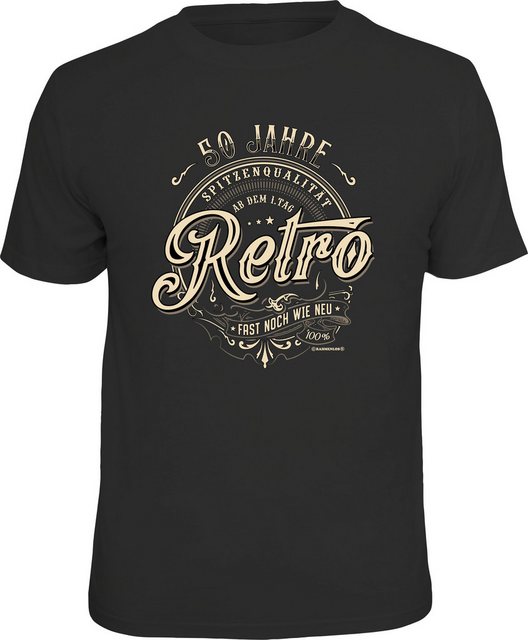 RAHMENLOS® T-Shirt zum Geburtstag: 50 Jahre Retro, fast noch wie neu günstig online kaufen