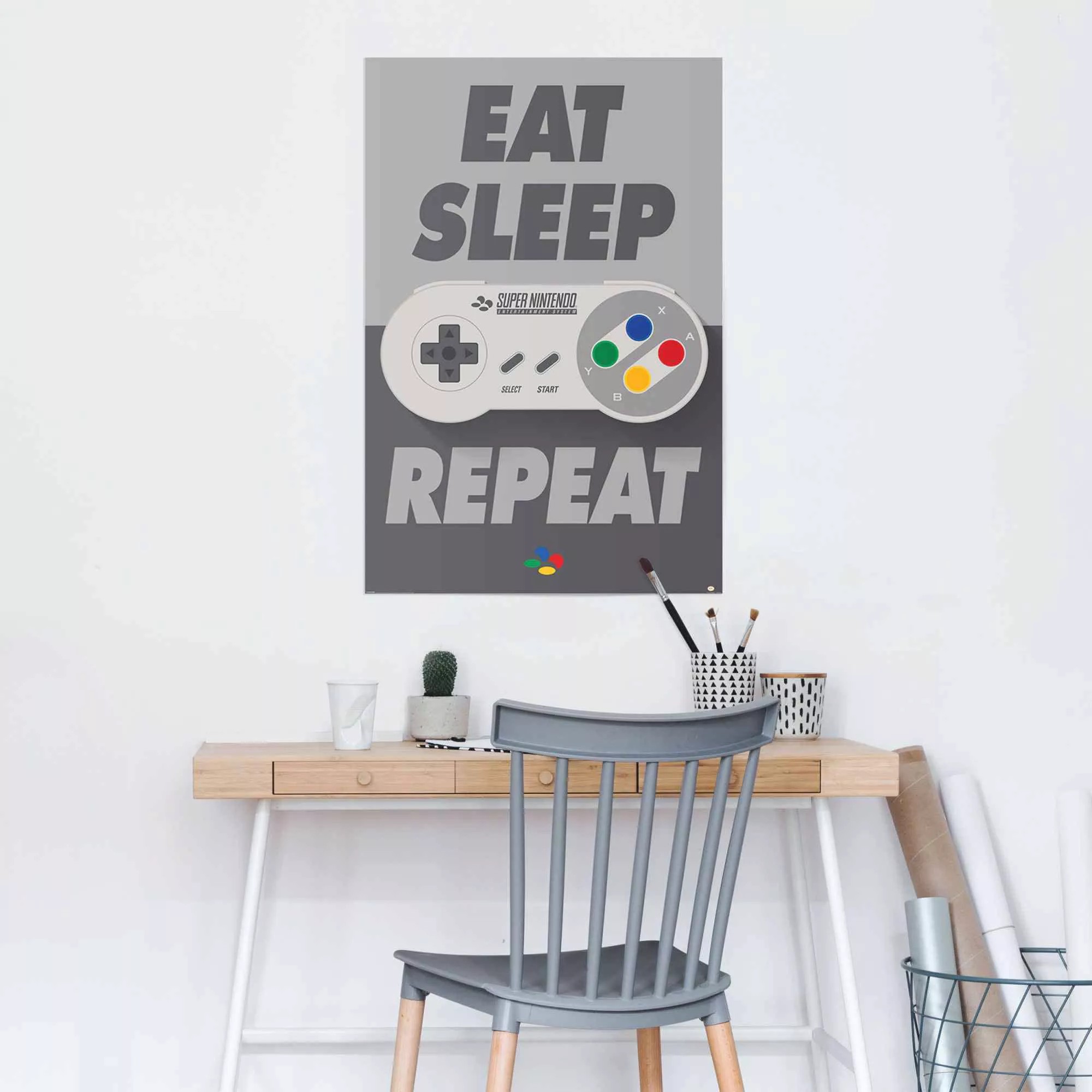 Reinders Poster "Super Nintendo Eat, sleep, repeat", (1 St.) günstig online kaufen