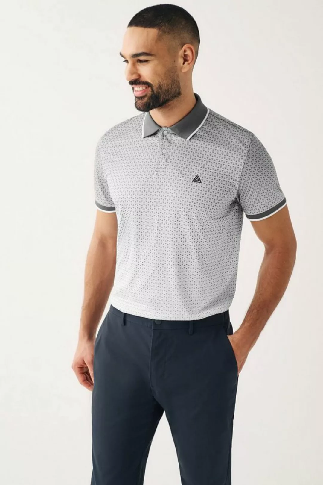 Next Poloshirt Active & Golf Poloshirt mit Print (1-tlg) günstig online kaufen