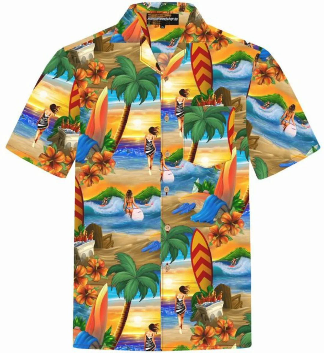 Hawaiihemdshop.de Hawaiihemd Hawaiihemdshop Hawaii Hemd Herren Baumwolle Ku günstig online kaufen