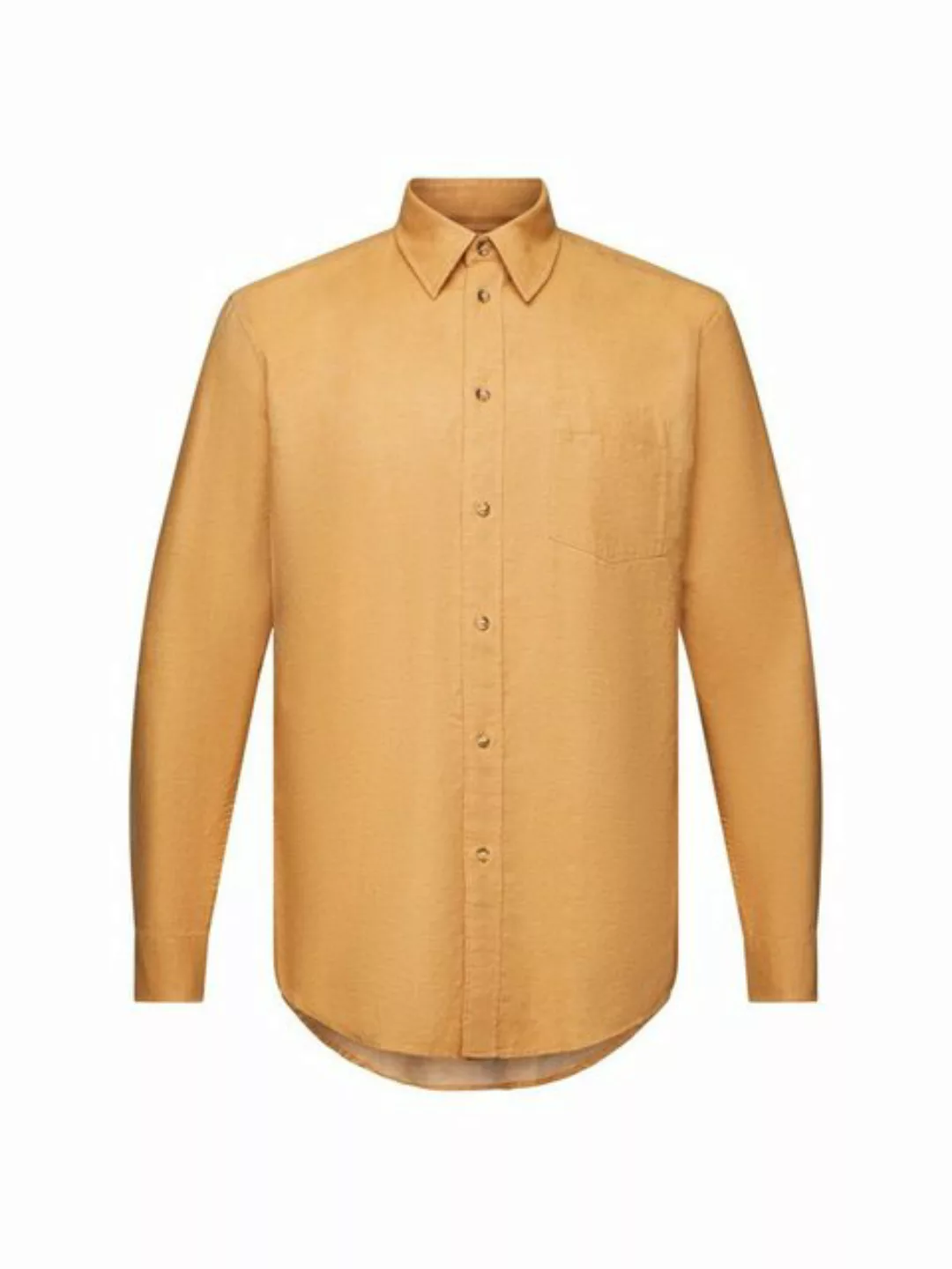 Esprit Langarmhemd Hemd in melierter Optik, 100 % Baumwolle günstig online kaufen
