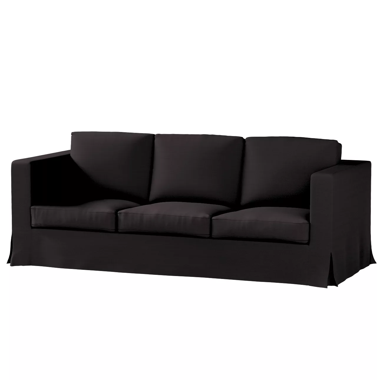 Bezug für Karlanda 3-Sitzer Sofa nicht ausklappbar, lang, anthrazit, Bezug günstig online kaufen