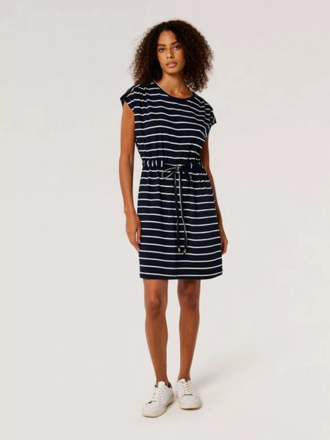 Apricot Minikleid Nautical Stripe Tie Thru Dress, mit Tunnelzug günstig online kaufen