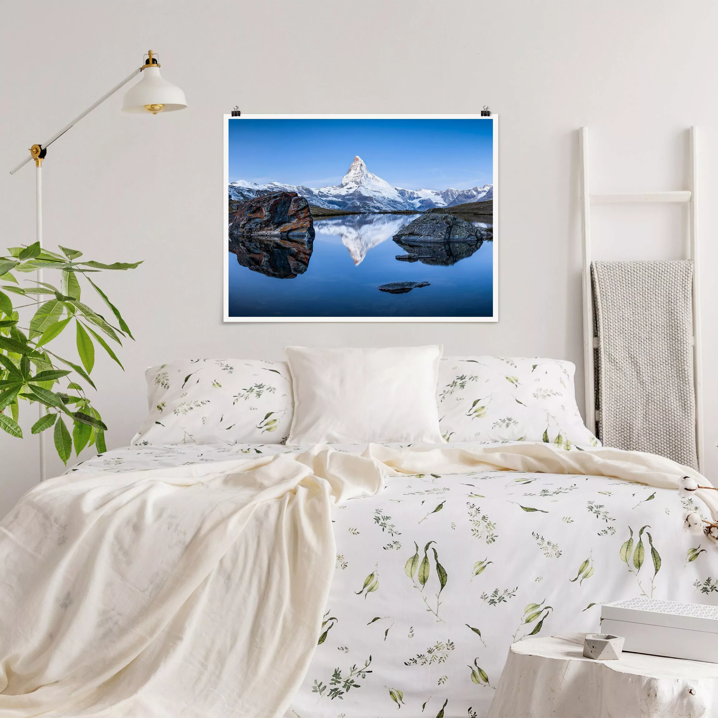 Poster Stellisee vor dem Matterhorn günstig online kaufen