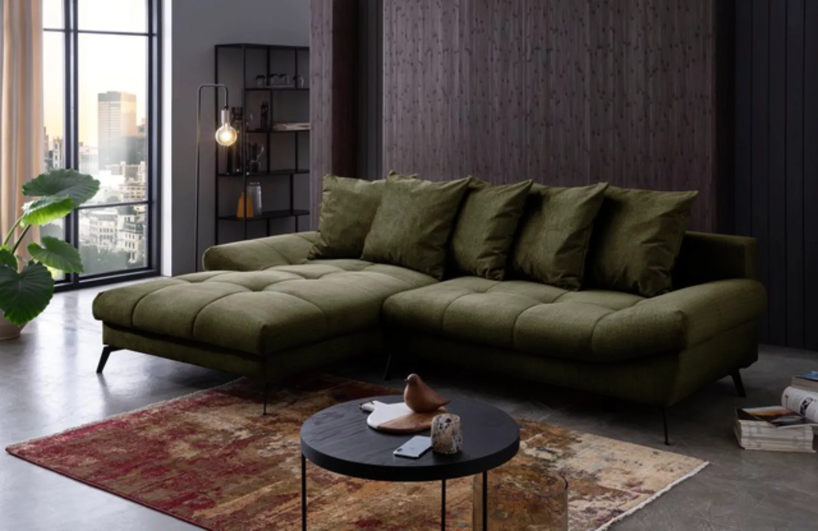 exxpo - sofa fashion Ecksofa »Olmedo, extravagantes Design und toller Sitzk günstig online kaufen