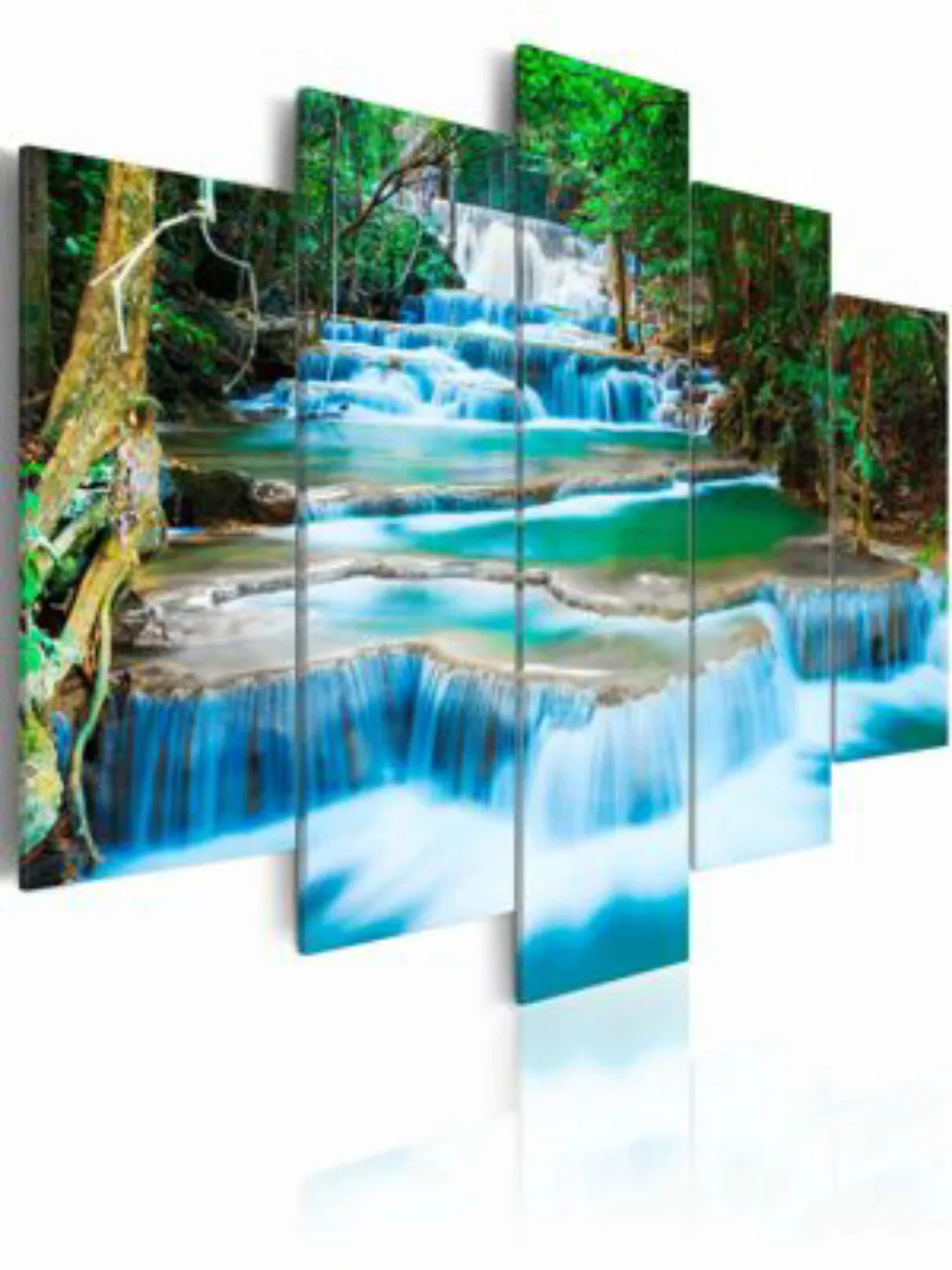artgeist Wandbild Blauer Wasserfall in Kanchanaburi, Thailand mehrfarbig Gr günstig online kaufen