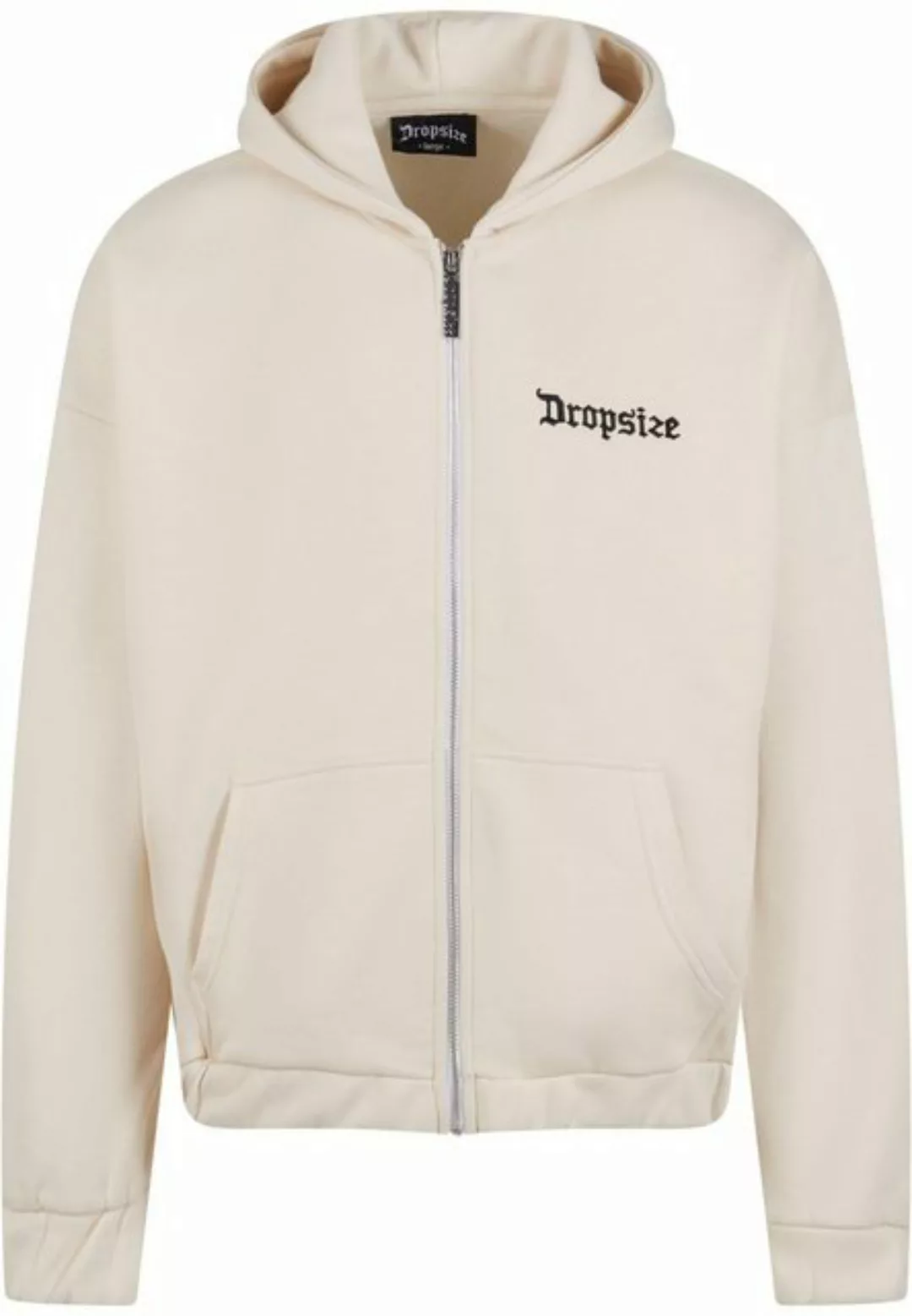 Dropsize Sweatjacke Dropsize Herren Super Heavy Oversize Blank Zip Hoodie günstig online kaufen