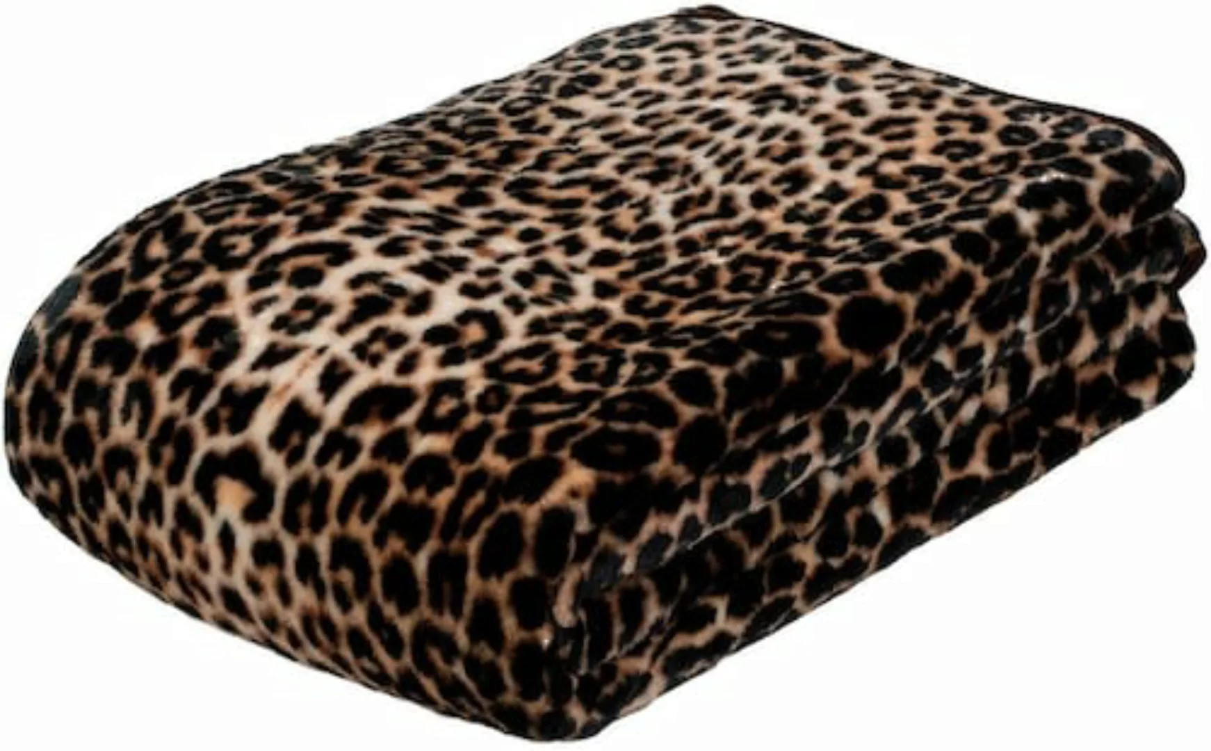 Gözze Wohndecke »Leopard«, mit gedrucktem Motiv, Kuscheldecke günstig online kaufen