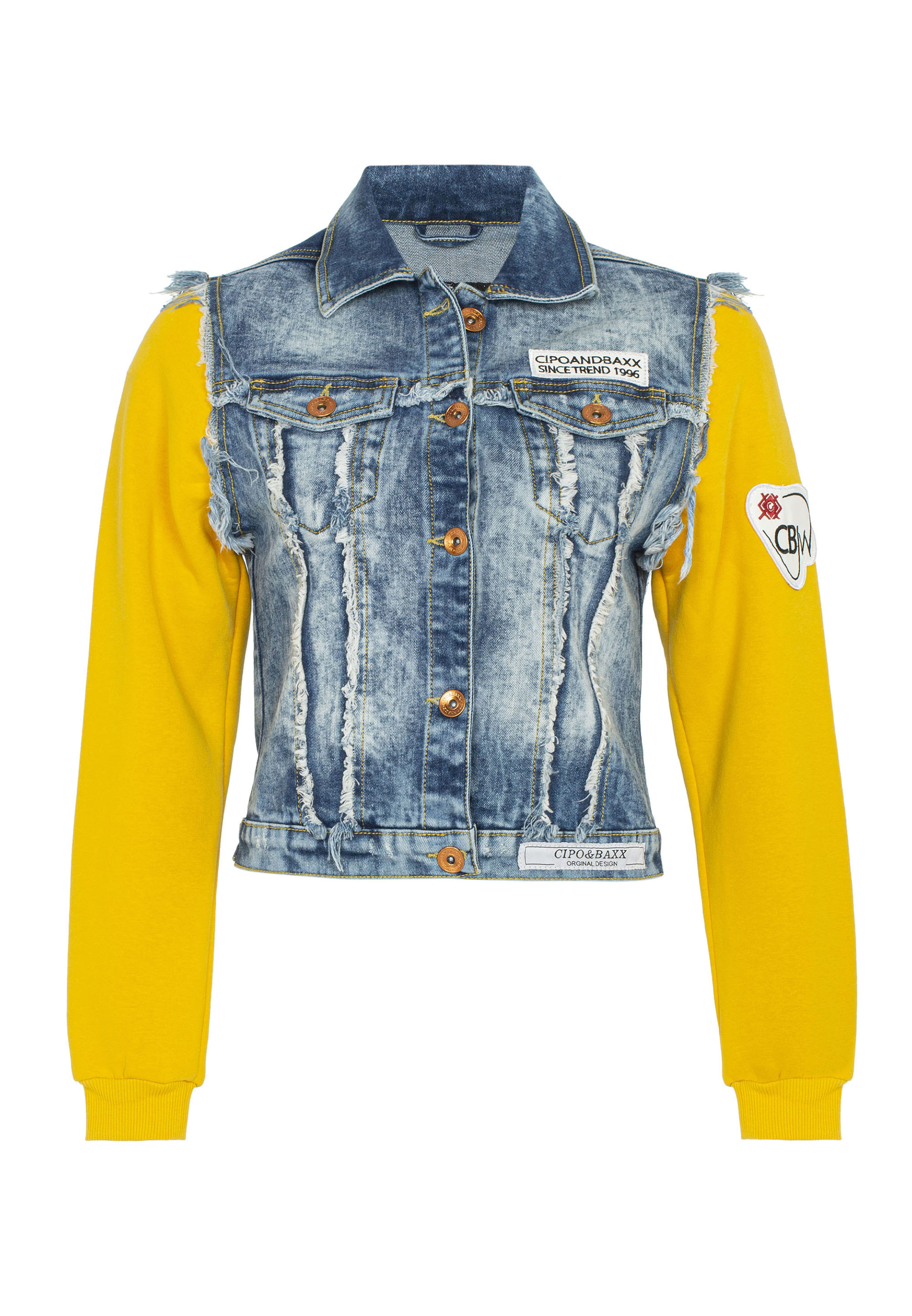 Cipo & Baxx Jeansjacke im sportlichen Look günstig online kaufen