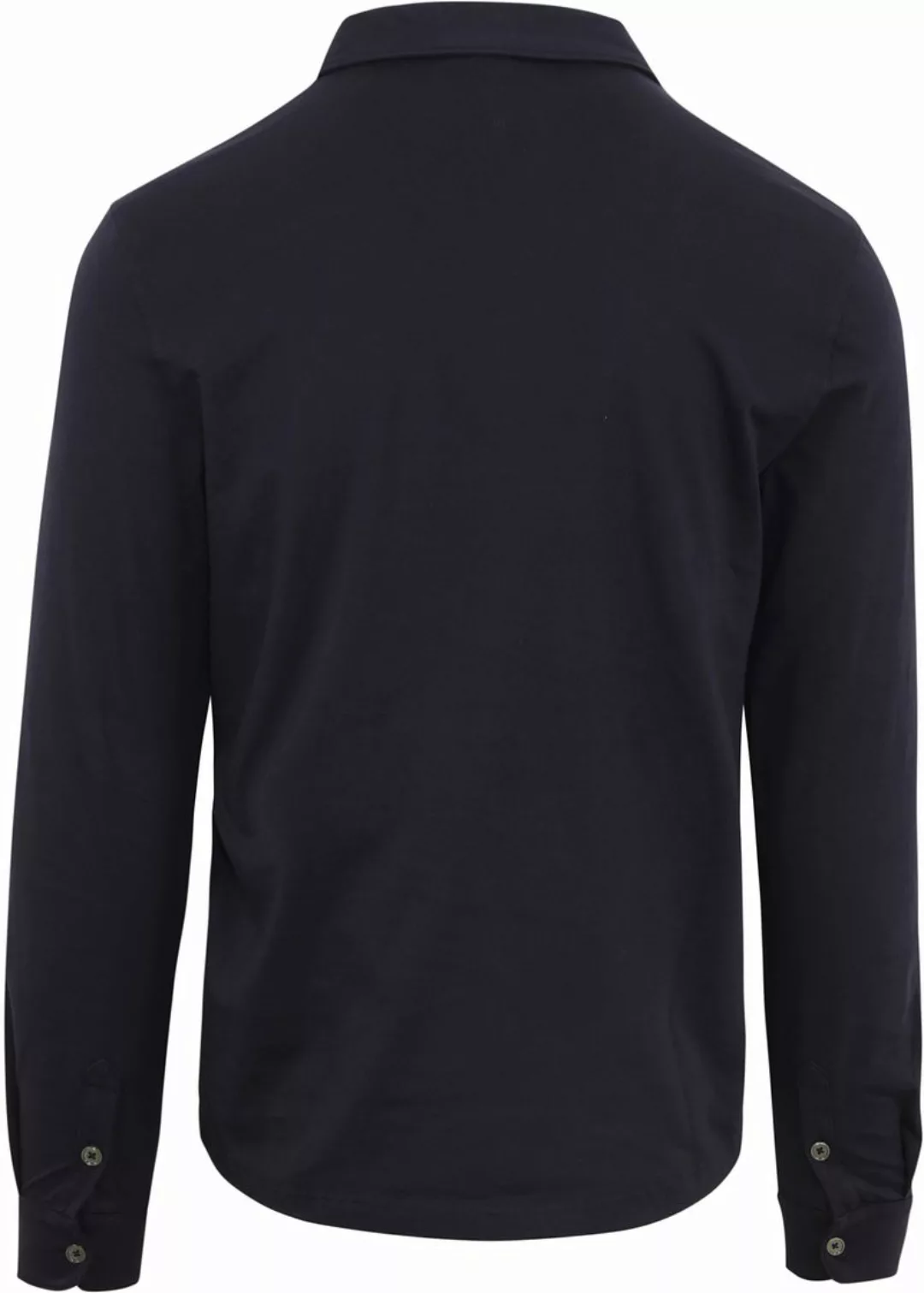 Profuomo Longsleeve Polo Navy Melange - Größe S günstig online kaufen