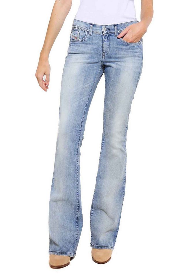 Diesel Bootcut-Jeans Diesel Lowleeh 0854X Damen Jeans Hose Slim Bootcut günstig online kaufen