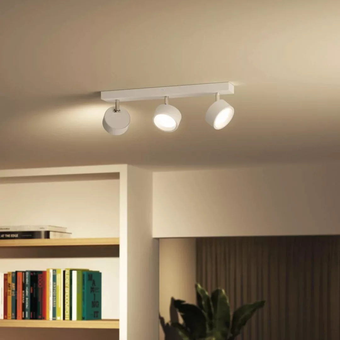 LED Deckenspot Bracia in Weiß 3x 5,5W 1650lm günstig online kaufen