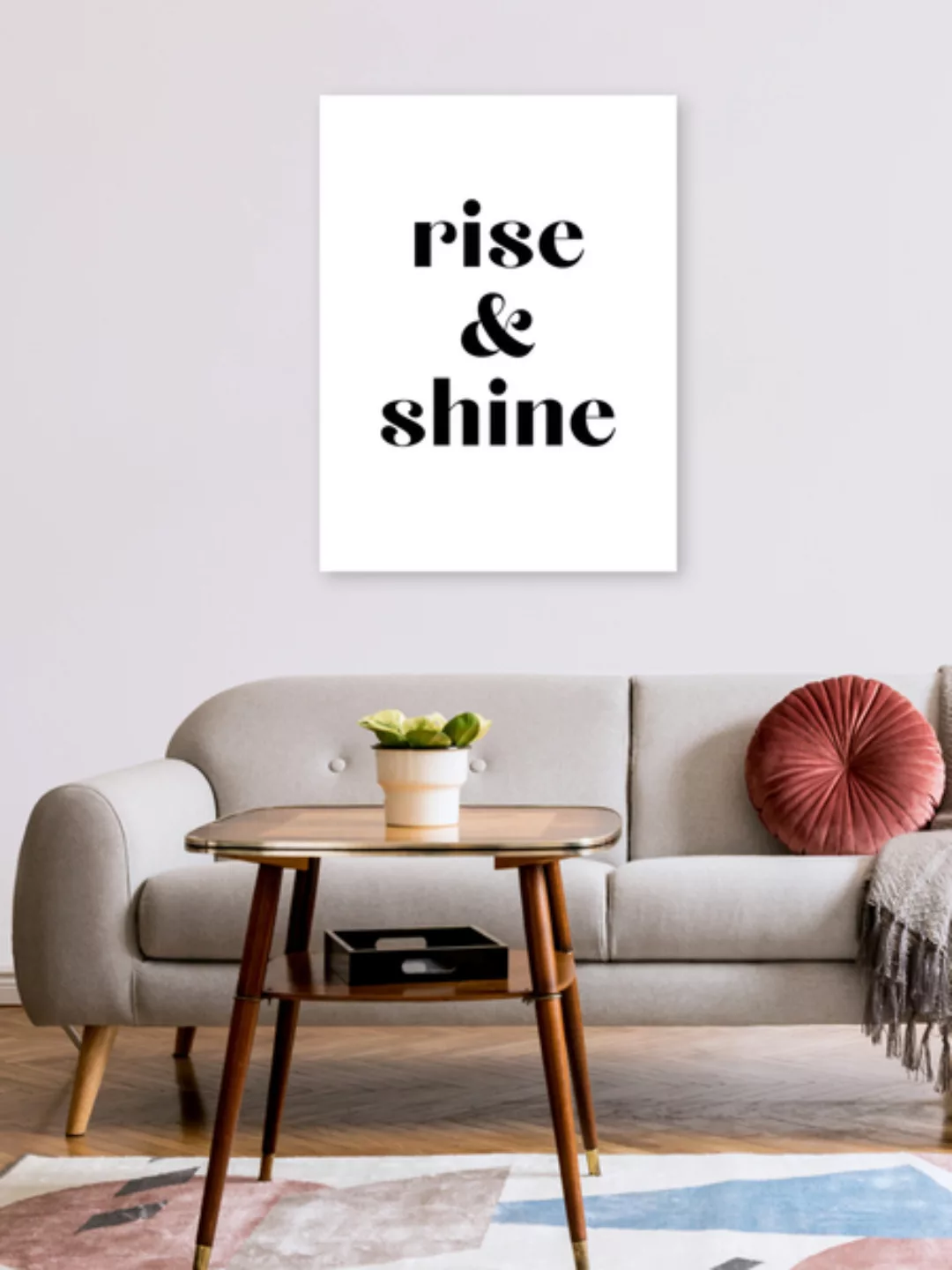 Poster / Leinwandbild - Rise And Shine No4 günstig online kaufen