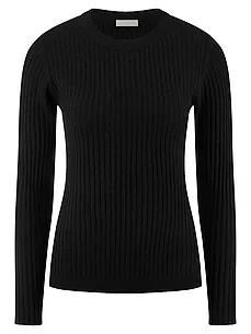 Rundhals-Pullover include schwarz günstig online kaufen