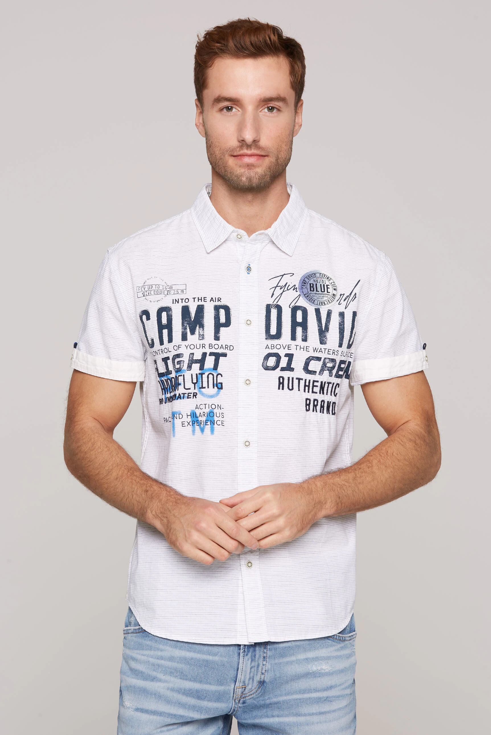 CAMP DAVID Kurzarmhemd, aus Baumwolle günstig online kaufen