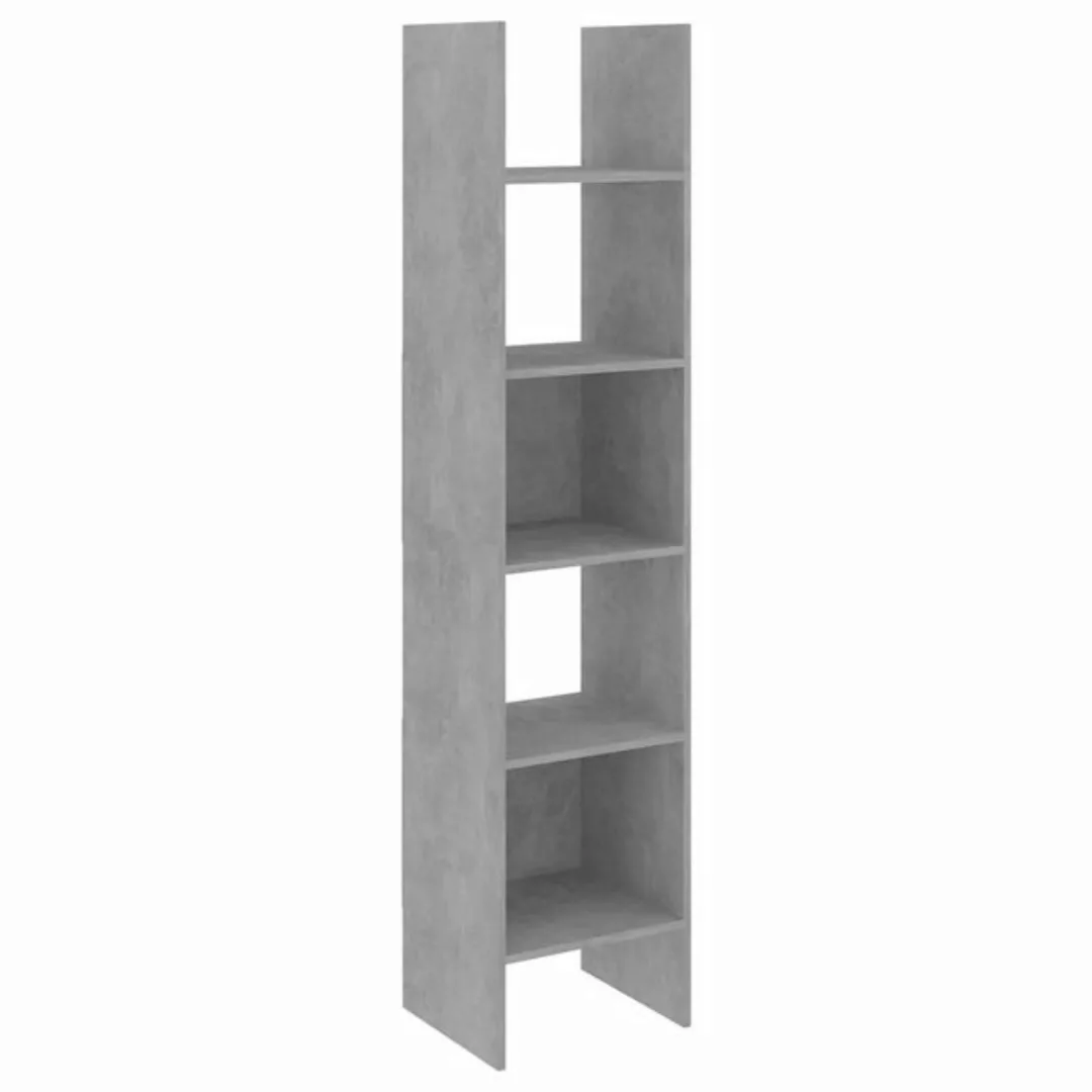 vidaXL Bücherregal Bücherregal Betongrau 40x35x180 cm Spanplatte günstig online kaufen