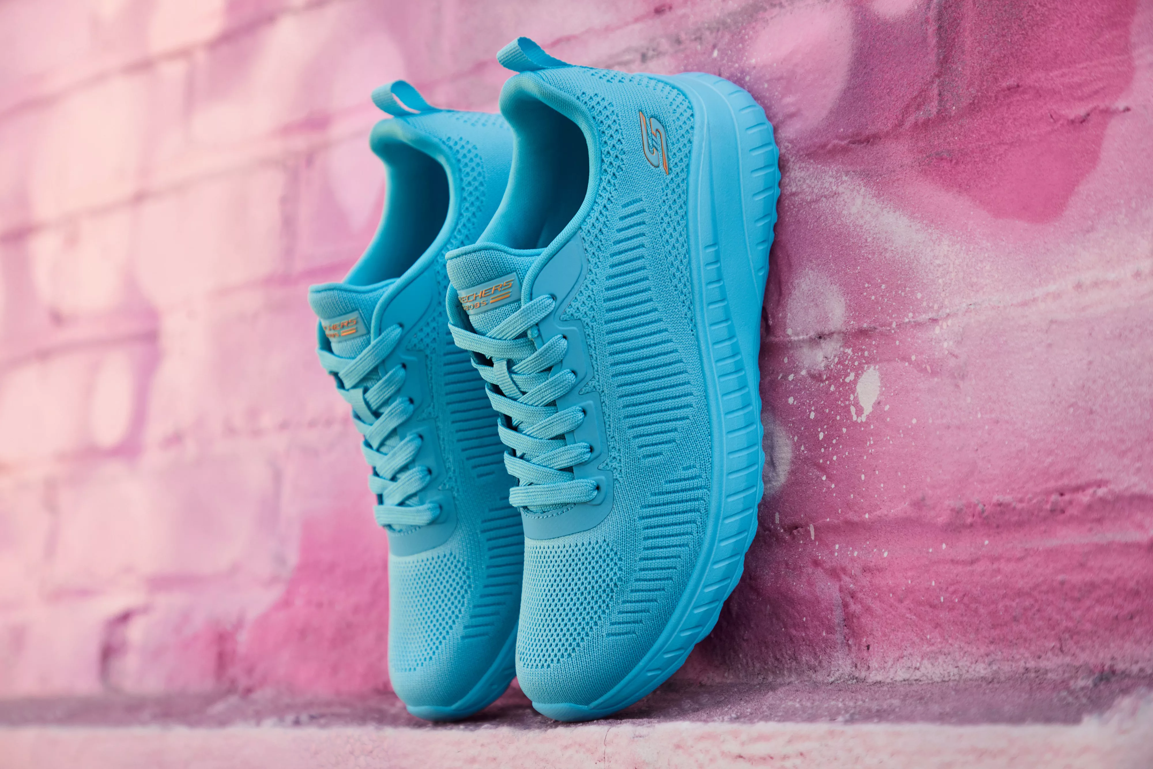 Skechers Sneaker "BOBS SQUAD CHAOS-COOL RYTHMS", Knitwear-Sneaker, Schnürsc günstig online kaufen