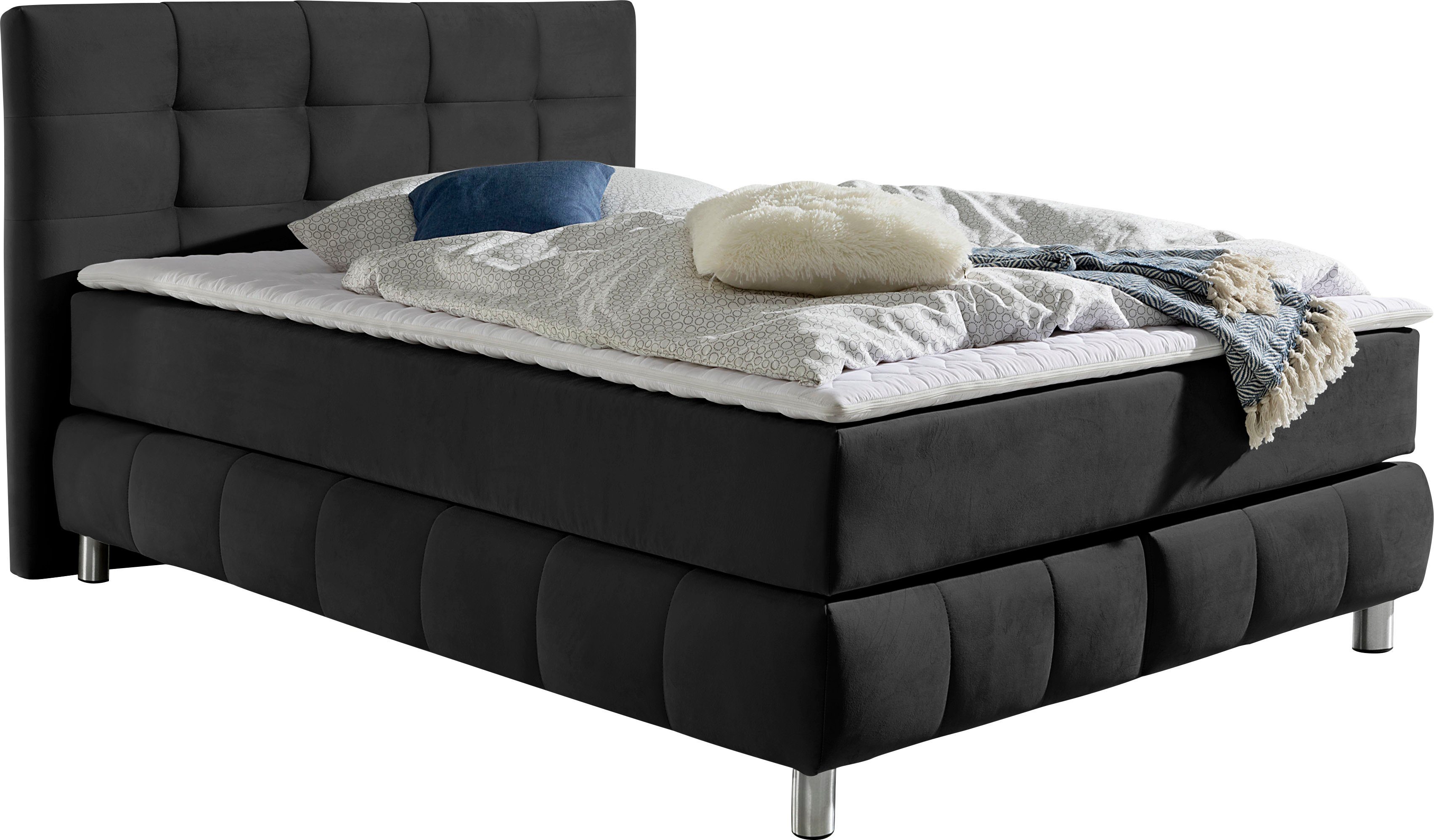 andas Boxspringbett "Salo", incl. Topper, 6 Breiten, 2 Härtegrade, TFK auch günstig online kaufen