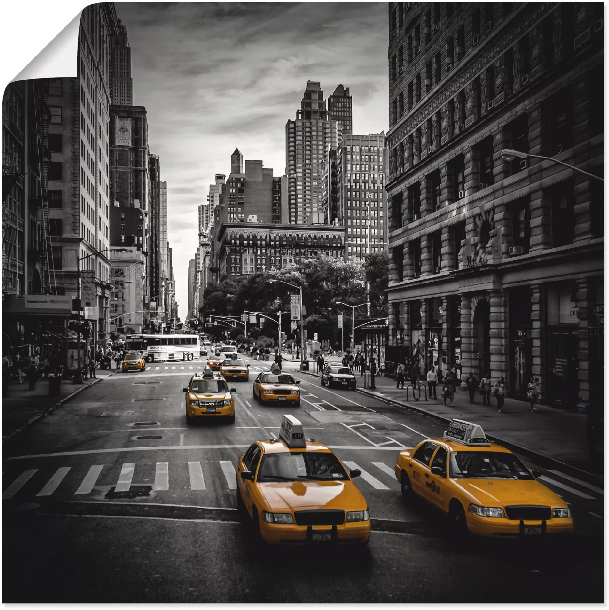 Artland Wandbild »New York City Verkehr 5th Avenue«, Amerika, (1 St.), als günstig online kaufen