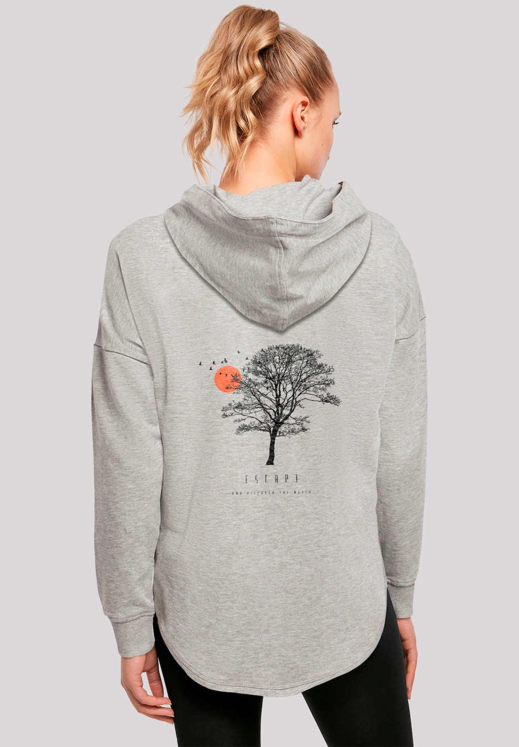 F4NT4STIC Kapuzenpullover "Oversize Escape Discover the World Tree Birds", günstig online kaufen