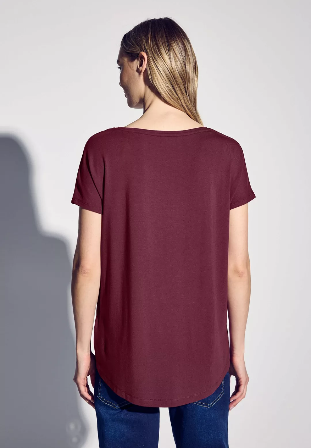 STREET ONE T-Shirt, mit U-Boot-Ausschnitt günstig online kaufen