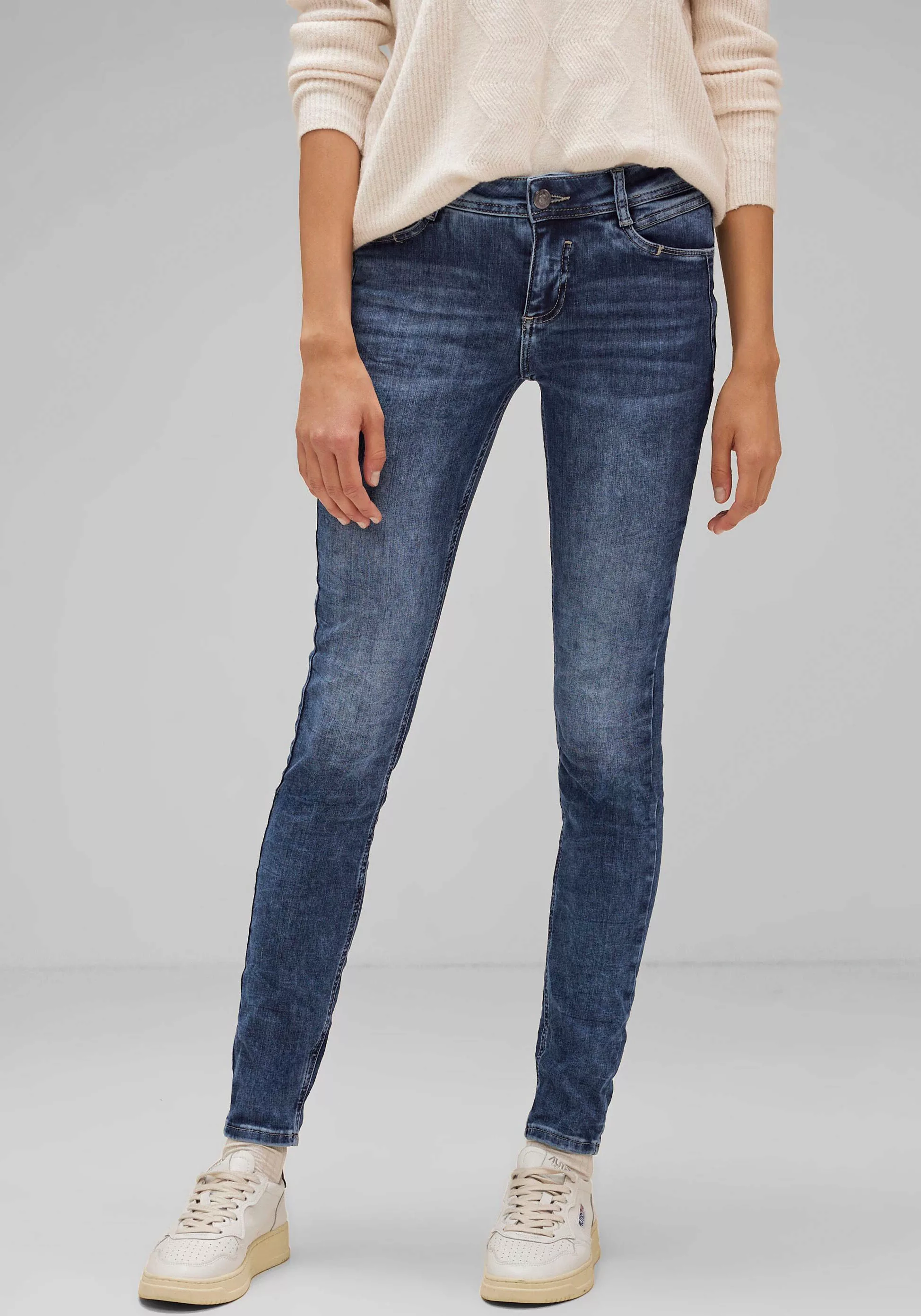 STREET ONE Regular-fit-Jeans Style QR York.mw.sportive blue günstig online kaufen