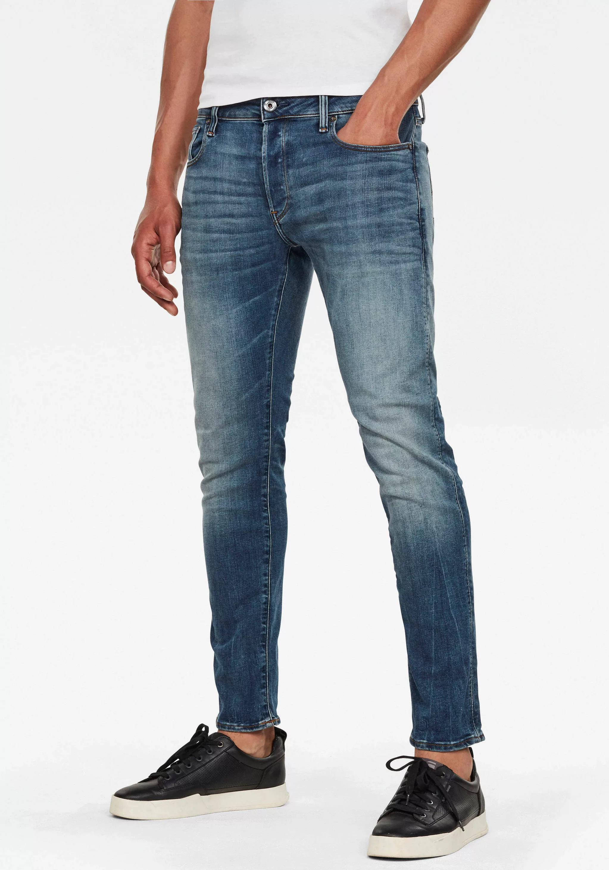 G-STAR Slim-fit-Jeans "3301 Slim", mit toller Waschung und Elasthan günstig online kaufen