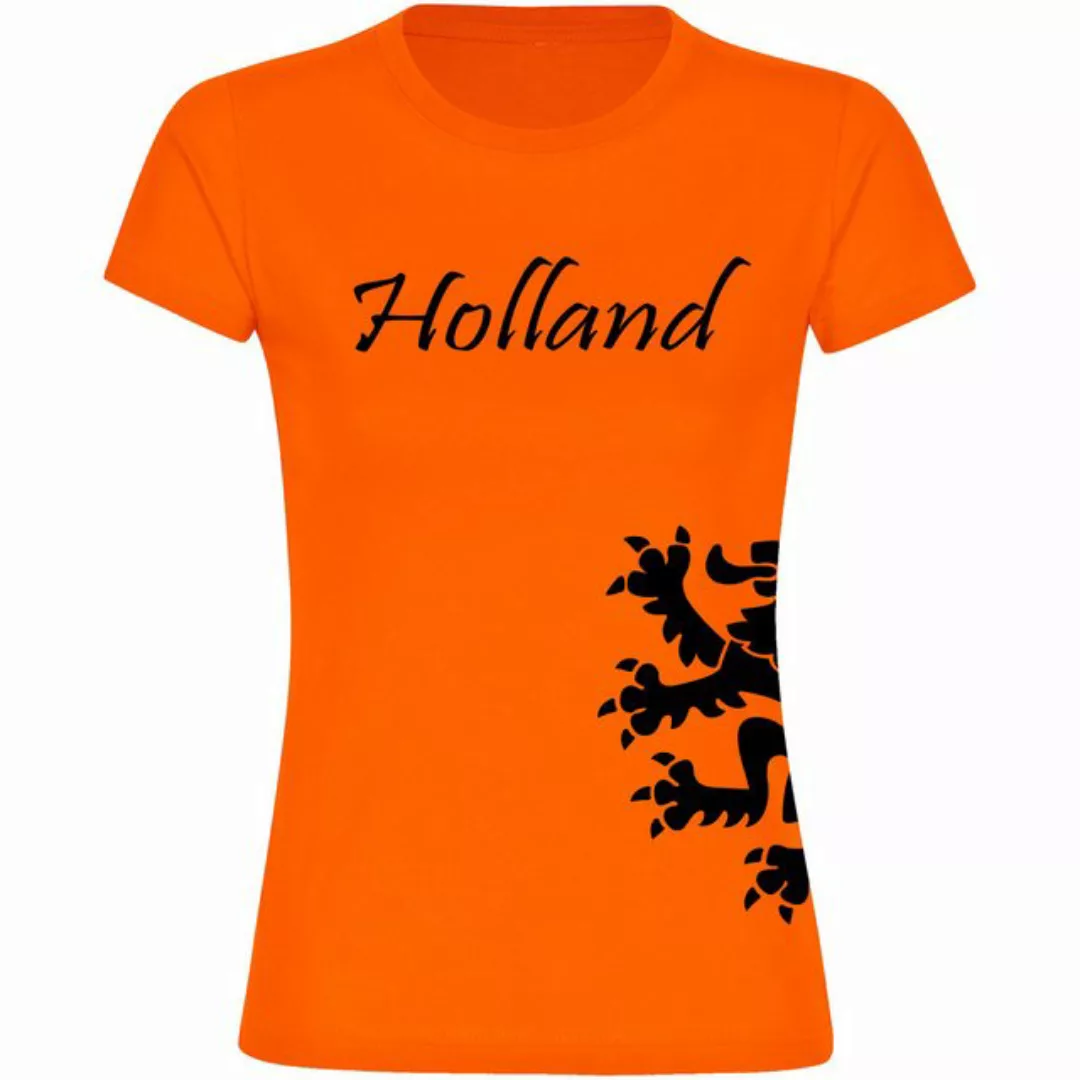 multifanshop T-Shirt Damen Holland - Löwe seitlich - Frauen günstig online kaufen