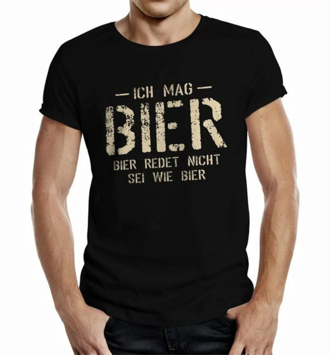 RAHMENLOS® T-Shirt Das Party Geschenk für Männer: Ich mag Bier... günstig online kaufen