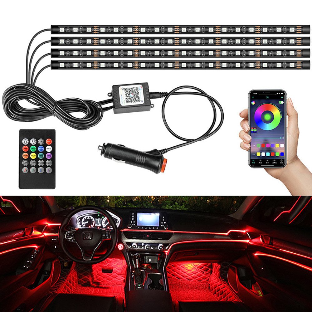 zggzerg LED Stripe LED-Innenbeleuchtung Auto, 4 günstig online kaufen