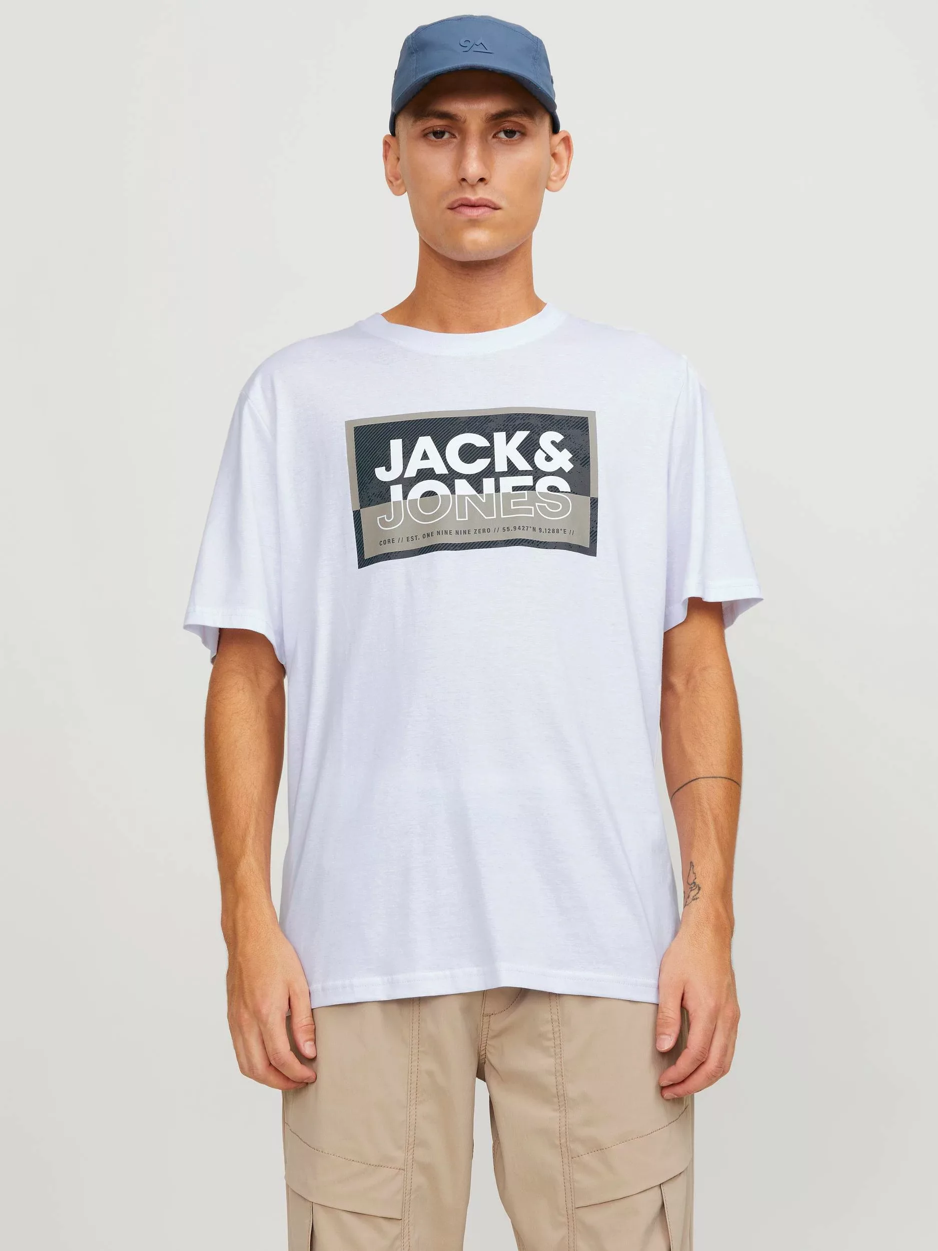 Jack & Jones Kurzarmshirt "JCOLOGAN TEE SS CREW NECK SS24 LN" günstig online kaufen