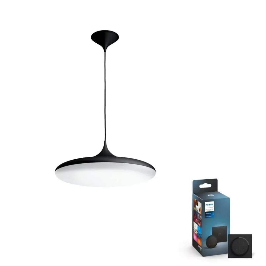 Philips Hue Bluetooth White Ambiance Pendelleuchte Cher in Schwarz 25W 2900 günstig online kaufen