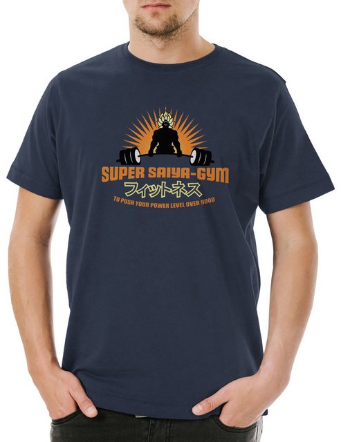 Urban Backwoods Print-Shirt Super Saiya Gym Herren T-Shirt Super Saiya Gym günstig online kaufen