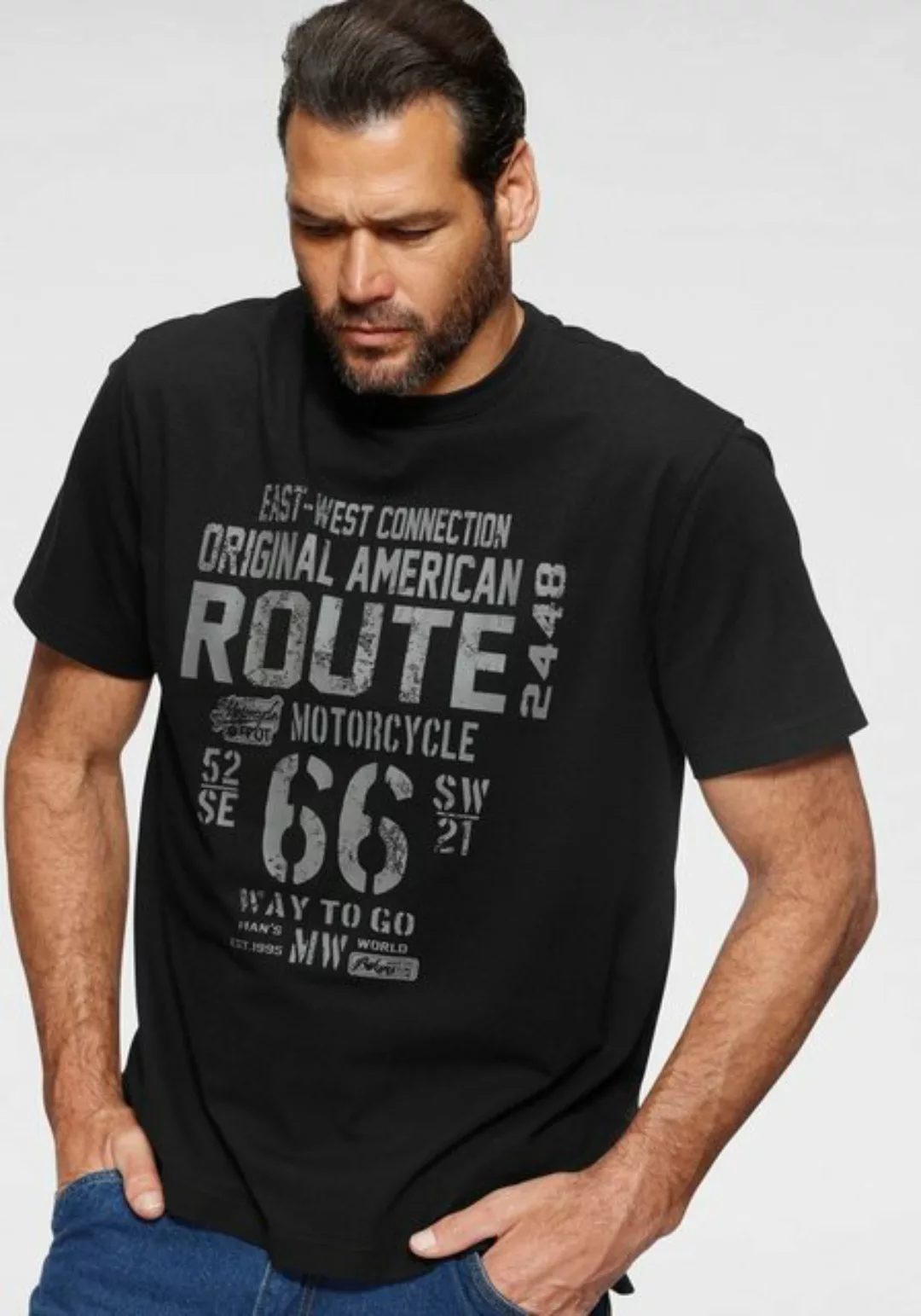 Man's World T-Shirt Großer Print günstig online kaufen
