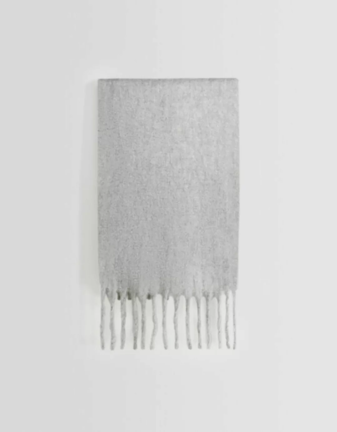 Bershka Unifarbener Schal Damen Grau günstig online kaufen