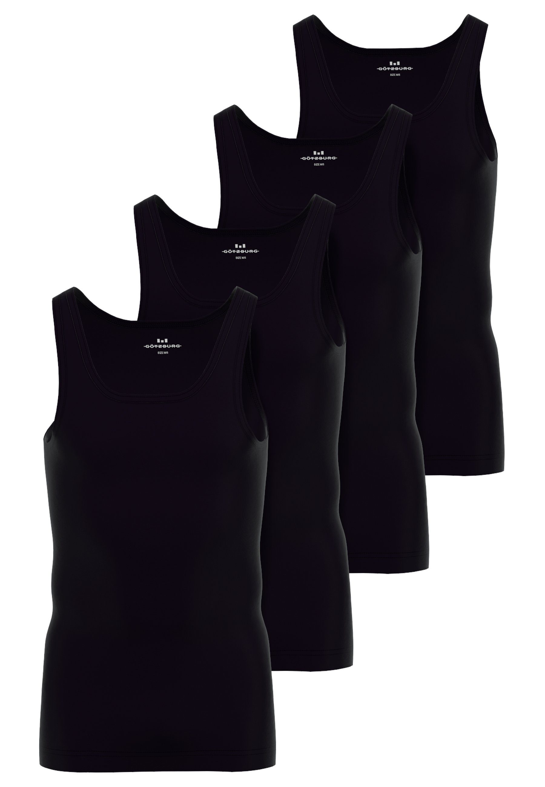 GÖTZBURG Unterhemd GÖTZBURG Herren Tank-Top schwarz günstig online kaufen