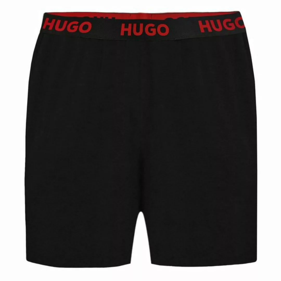 HUGO Shorts Sporty Logo Shorts mit sichtbarem Bund mit Marken-Logos günstig online kaufen